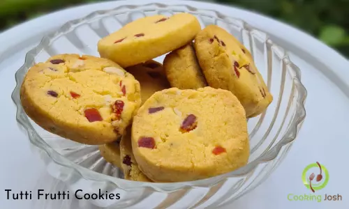 Tutti Frutti Cookies recipe Biscuit eggless कुकीज रेसिपी